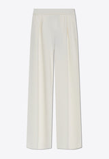 Max Mara Medium Wide-Leg Wool Pants White MEDIUM 2511331021-001