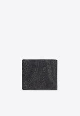 Etro Paisley-Print Bi-Fold Wallet Black MP2D0001 AK719-N0000