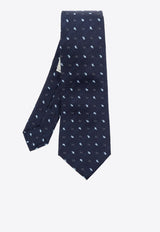 Etro Patterned Silk Tie Navy MASA0001 AQ131-S9883