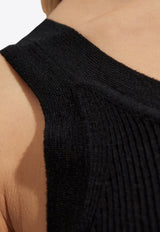 Max Mara Eliadi Ribbed Wool Top Black ELIADI 2511361021-008