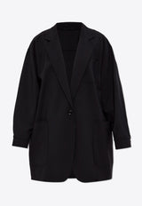 Max Mara Orlaya Oversized Stretch-Wool Canvas Jacket Black ORLAYA 2511041051-003