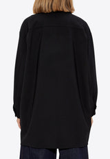 Max Mara Orlaya Oversized Stretch-Wool Canvas Jacket Black ORLAYA 2511041051-003