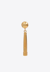 Earrings with pen motif