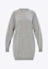 Backless Wool-Blend Dress