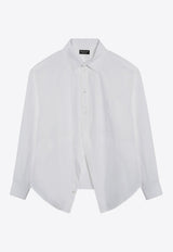 Balenciaga Asymmetrical Buttoned Shirt White 814101TNM60/Q_BALEN-9000