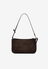 Balenciaga Rodeo Suede Shoulder Bag Brown 8141112AB4G/R_BALEN-2308