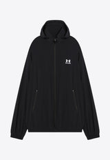 Balenciaga X Under Armour Oversized Windbreaker Jacket Black 814127TQO35/Q_BALEN-1000
