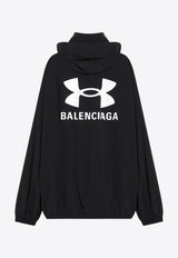 Balenciaga X Under Armour Oversized Windbreaker Jacket Black 814127TQO35/Q_BALEN-1000