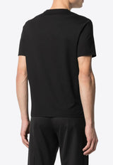 Prada Logo Embroidered T-shirt Black UJN712S2111YDP_F0002