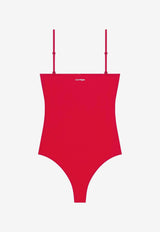 Courrèges Heritage One-Piece Swimsuit Red 125JMB042PA0043_4015