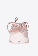 Miu Miu Logo Plaque Satin Pouch Bag Pink 5NG010049_F0615_TH