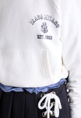 Prada Vintage Logo Hooded Sweatshirt White 134713SOOO16V4_F0009