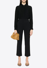 Elisabetta Franchi Cropped Tailored Pants Black PA08951E2_110