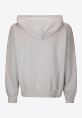 Golden Goose DB Vintage Logo Printed Hoodie Gray GUP02170P001861_60583