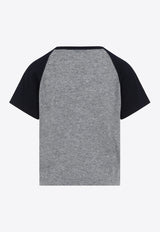 Prada Logo Intarsia Knit Top Gray P24N2CSOOO16M0_F0MZQ