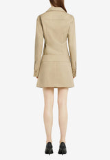 Courrèges Embroidered Logo Utility Shirt Beige 125CCH074PL0178_1005