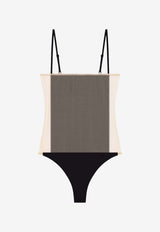 Courrèges Illusion One-Piece Swimsuit Black 125JMB041PA0043_9999