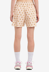 Palm Angels Mini Bear Print Shorts Pink PWCB056S25FAB002_3C60