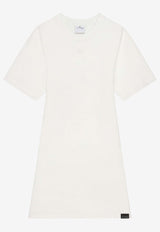 Courrèges Embroidered Logo Mini T-shirt Dress White 125JRO537JS0107_0001