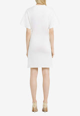 Courrèges Embroidered Logo Mini T-shirt Dress White 125JRO537JS0107_0001