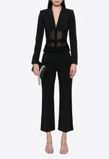 Elisabetta Franchi Cropped Tailored Pants Black PA08651E2_110