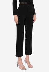 Elisabetta Franchi Cropped Tailored Pants Black PA08651E2_110