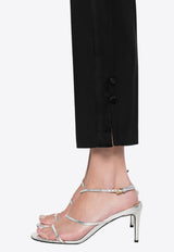 Elisabetta Franchi Cropped Tailored Pants Black PA08651E2_110