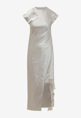 JW Anderson Lace-Trim Layered Maxi Dress White DR0470PG1693_002