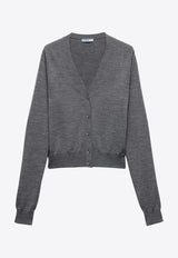 Prada Button-Up Wool Cardigan Gray P25N50SOOO16SW_F0480