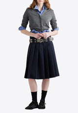 Prada Button-Up Wool Cardigan Gray P25N50SOOO16SW_F0480