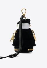 Prada Robot Velvet Bag Charm Black 1TT2112C68_F0002