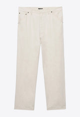 Prada Chambray Straight-Leg Pants Beige GEP403SOOO14J2_F0ABR
