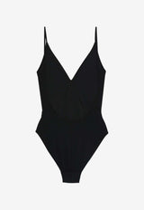 Rick Owens Plunging V-neck One-Piece Swimsuit Black RP01E7085NS_09