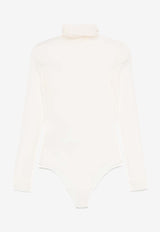 Maison Margiela High-Neck Sheer Bodysuit Off-white S51NA0105M20088_102