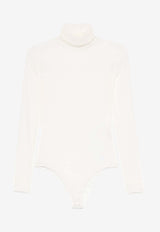 Maison Margiela High-Neck Sheer Bodysuit Off-white S51NA0105M20088_102