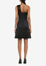 Courrèges Satin Cut-Out Mini Dress Black 125CRO558PL0162_9999