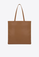 Prada Triangle Logo Leather Tote Bag Brown 1BG550VONT2DKV_F03BH