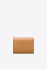 Prada Small Triangle Logo Saffiano Leather Wallet Caramel 1MV204QHH_F03BH