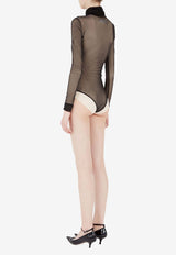 Maison Margiela High-Neck Sheer Bodysuit Black S51NA0105M20088_900