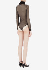 Maison Margiela High-Neck Sheer Bodysuit Black S51NA0105M20088_900