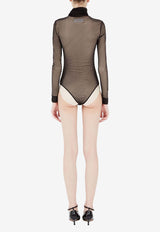 Maison Margiela High-Neck Sheer Bodysuit Black S51NA0105M20088_900