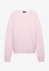 Prada Brushed Wool Sweater Pink UMB923SOOO16AR_F0AL2