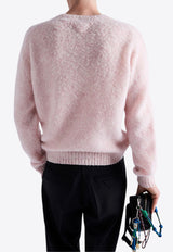 Prada Brushed Wool Sweater Pink UMB923SOOO16AR_F0AL2
