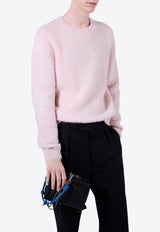 Prada Brushed Wool Sweater Pink UMB923SOOO16AR_F0AL2