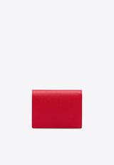 Prada Small Saffiano Leather Logo Wallet Red 1MV204QWA_F068Z