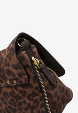 Jérôme Dreyfuss Small Bobi Leopard Print Crossbody Bag Brown 42BOBISCR_Imprimé Léopard Naturel