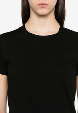 Rick Owens Level Crewneck Long T-shirt Black RP01E7203JA_09