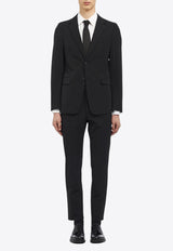 Prada Single-Breasted Wool-Blend Suit Black UAF420S15211QL_F0002