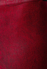 Ann Demeulemeester Julius Skinny Leather Pants Red 19021405P272039