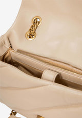 PINKO Classic Love Puff Maxi Quilt Shoulder Bag Sand 100038A0F2_C50Q